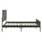 Merrick Lane Norwich Solid Wood Platform Bed Frame with Slatted Foundation, Engineered Wood Headboard and Footboard